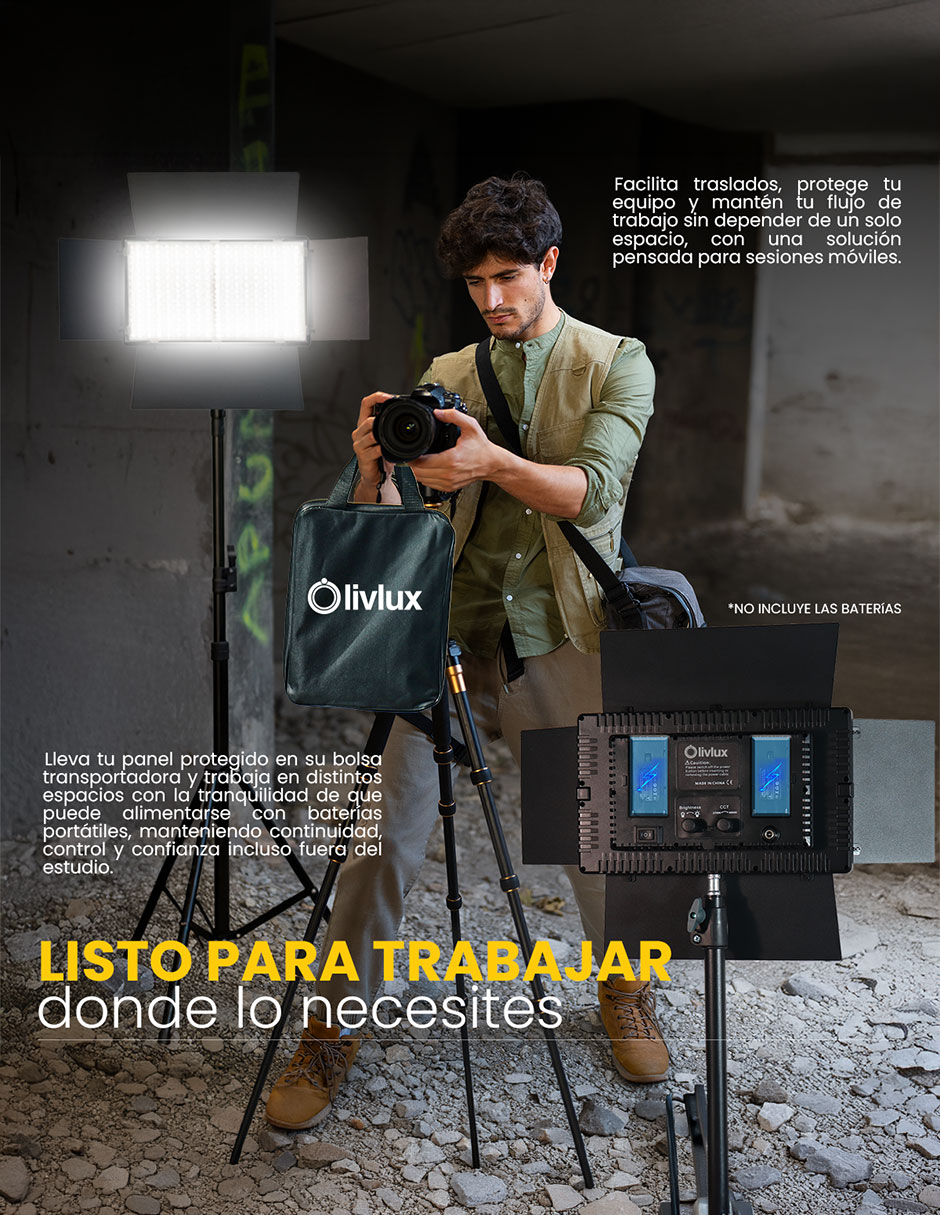 Lámpara para fotografía G800 6