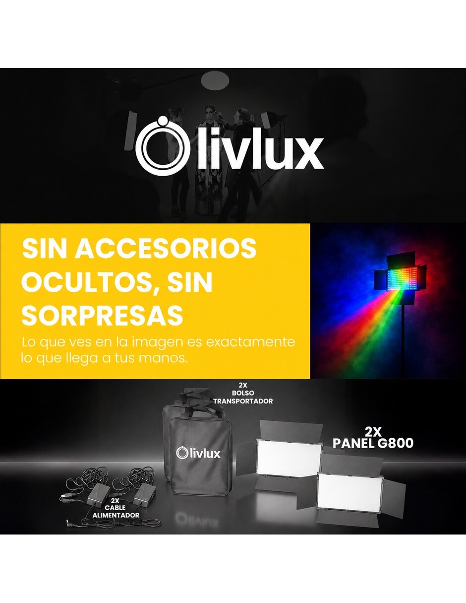 Lámpara para fotografía G800 9