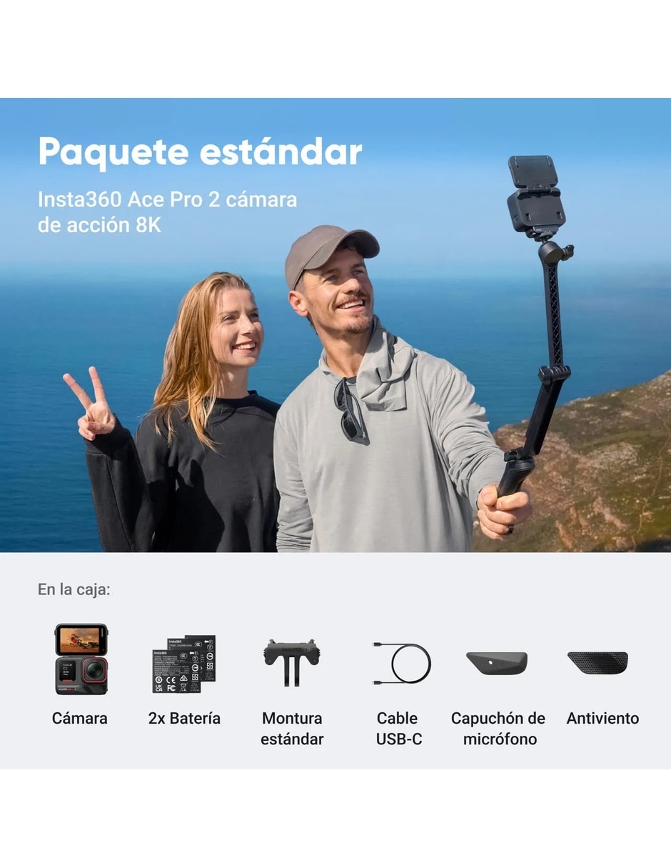 Videocámara Ace Pro 2 Dual Battery Bundle 8K 7