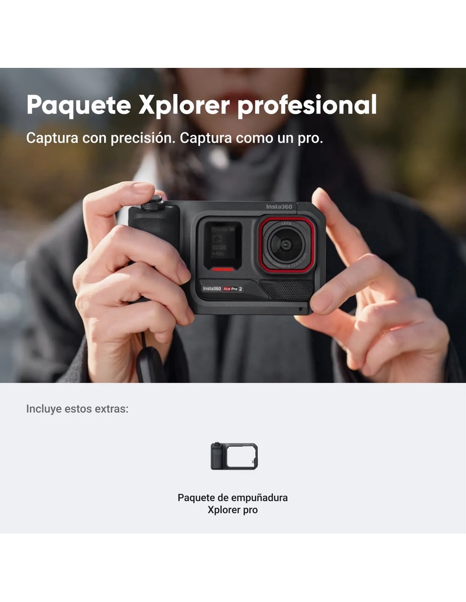 Videocámara Insta360 Ace Pro 2 Dual Battery Xplorer Bundle 8K