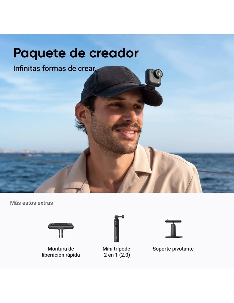 Videocámara Insta360 Insta360 GO Ultra Creator Bundle 4K/UHD