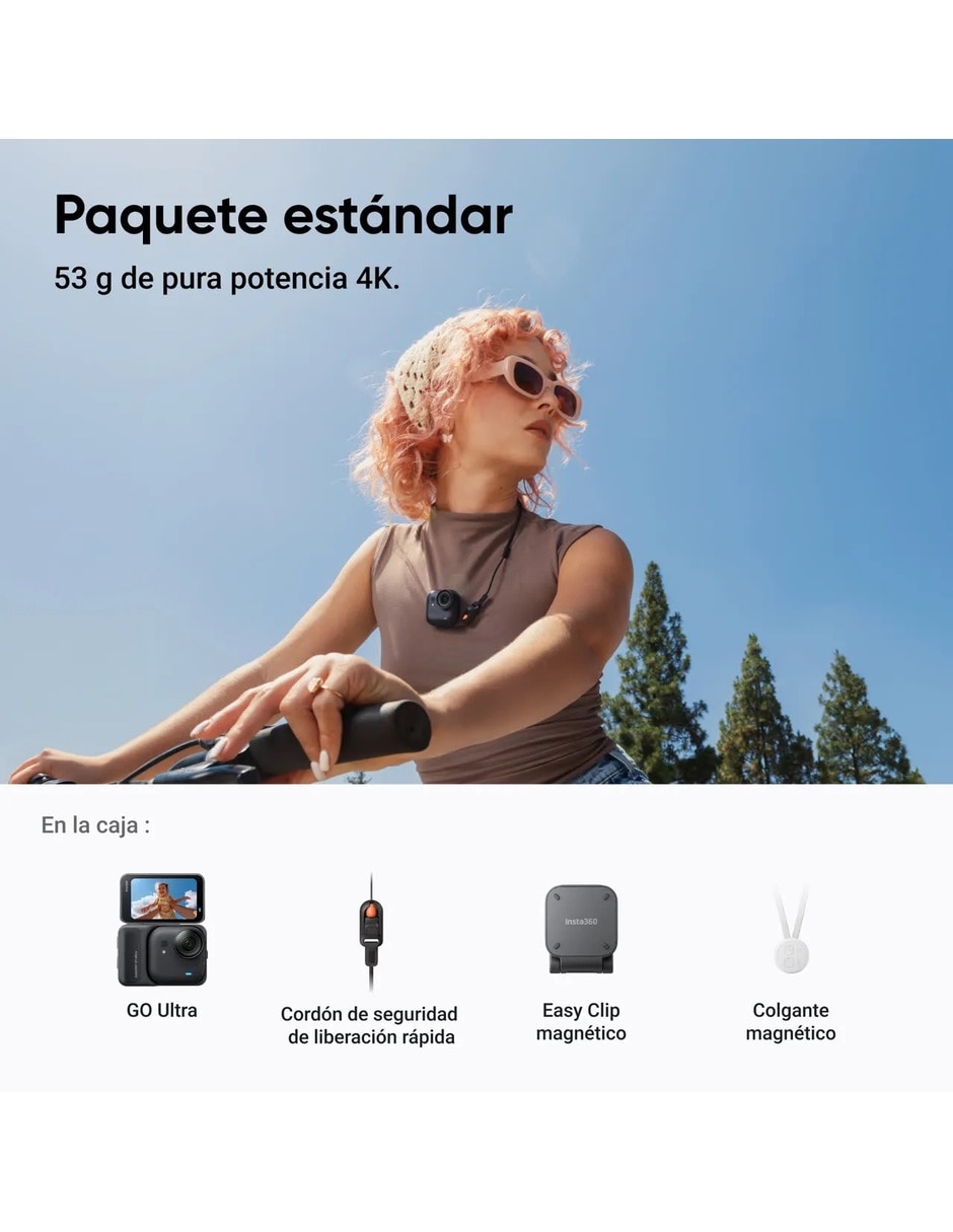 Videocámara GO Ultra Standard Bundle 4K/UHD 4