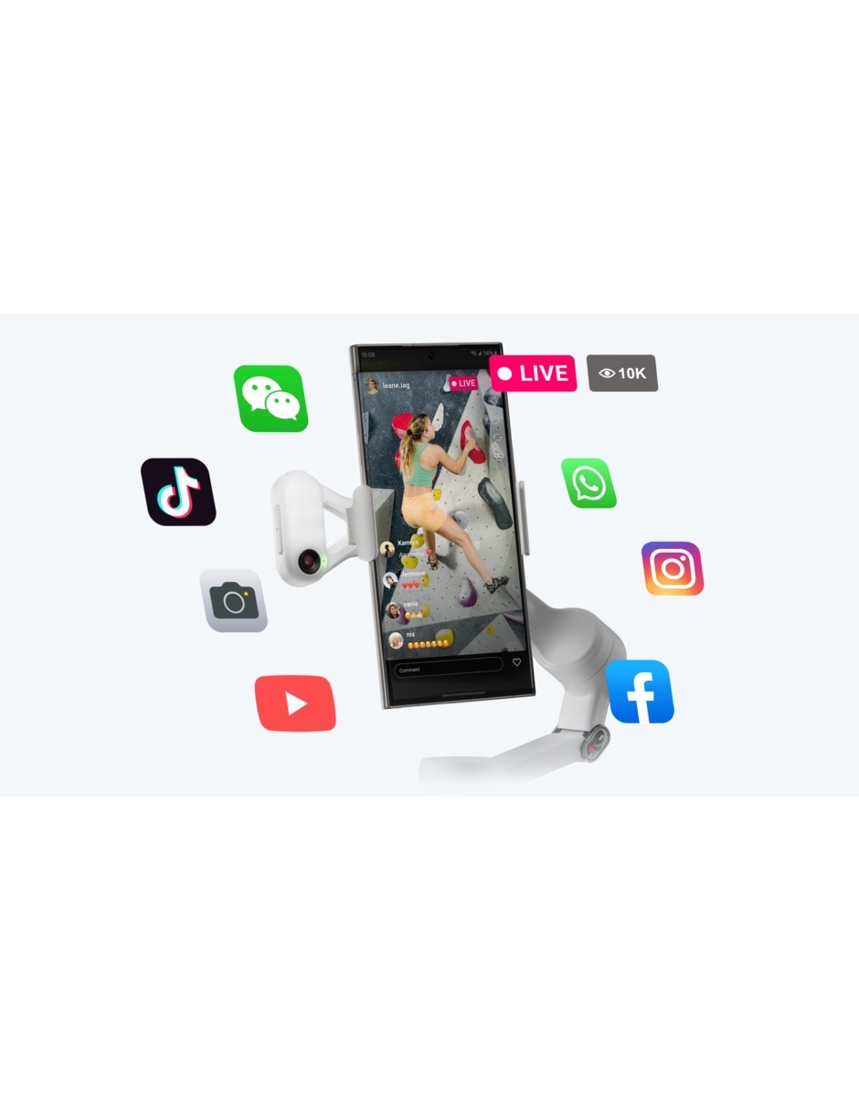 Estabilizador Flow 2 AI Tracker Bundle para smartphone 5