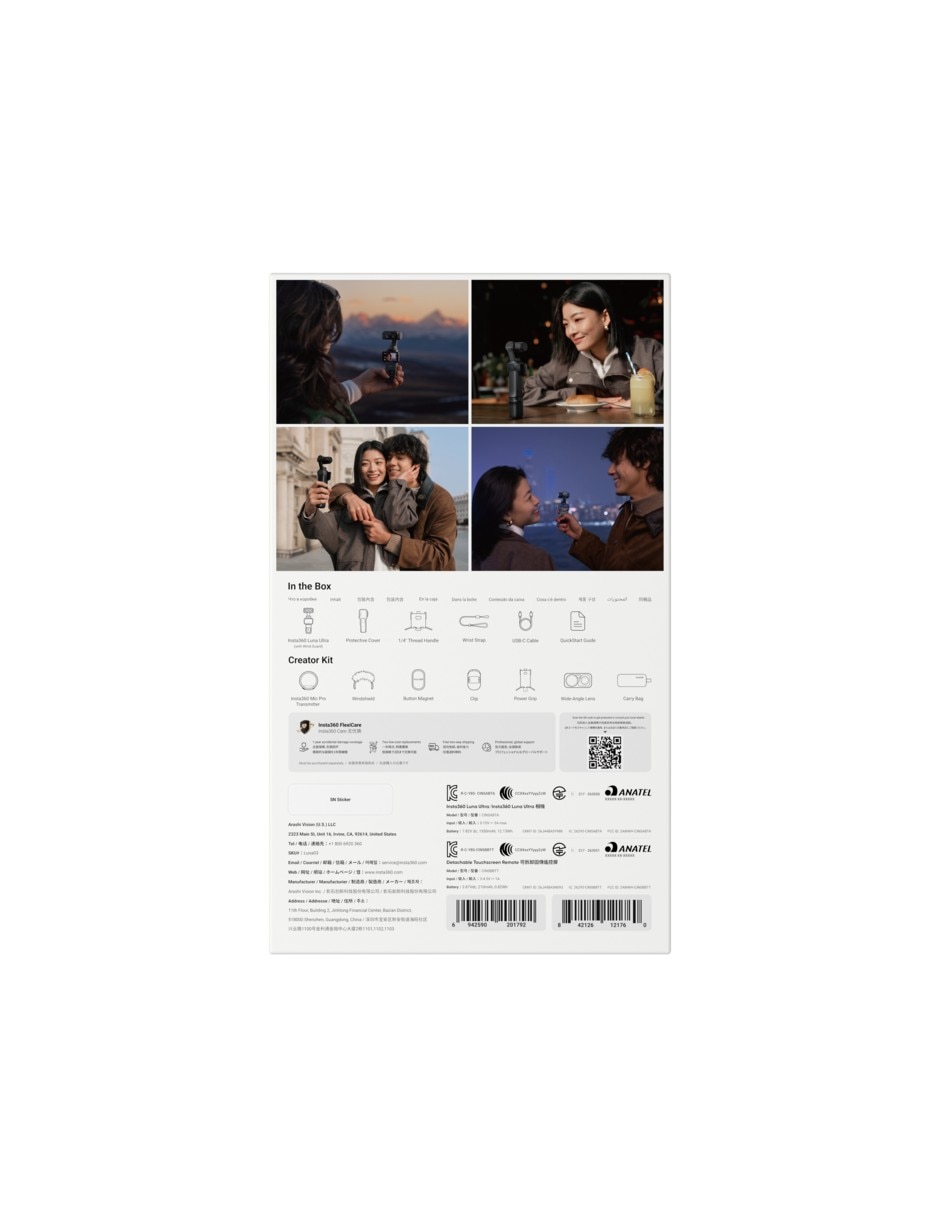 Videocámara Luna Ultra Creator Bundle 4K/UHD 7