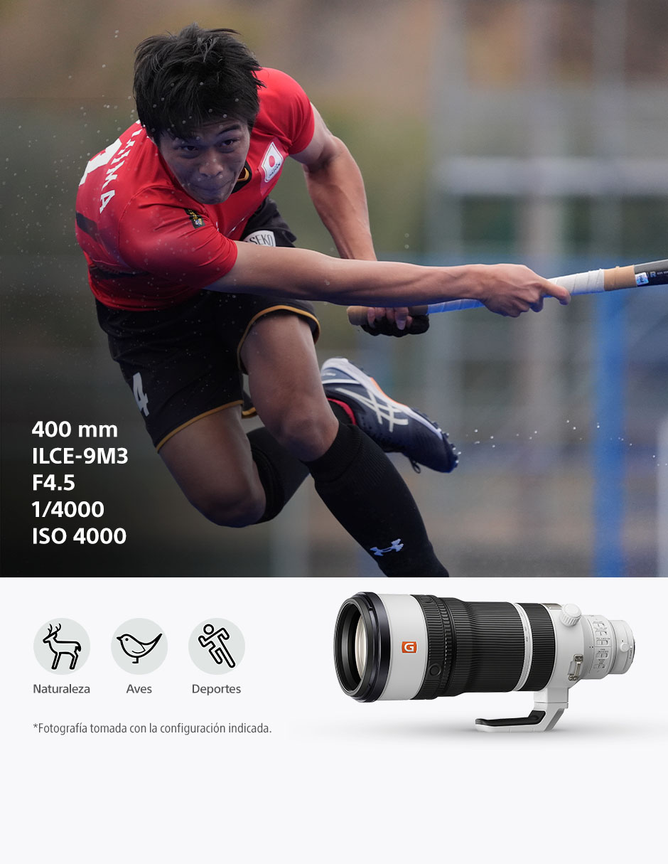 Lente 100 a 400 mm f / 4.5 - 5.6 E-Mount 4