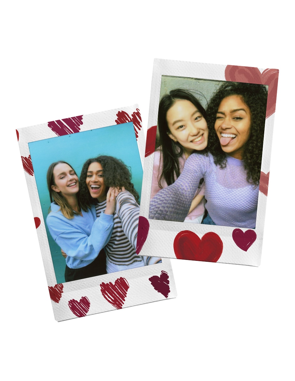 Papel fotografico Instax mini Corazones 2