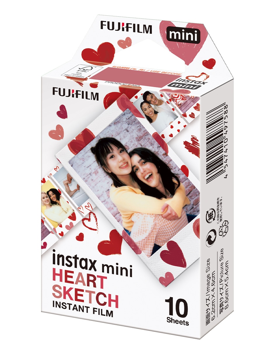 Papel fotografico Instax mini Corazones 3