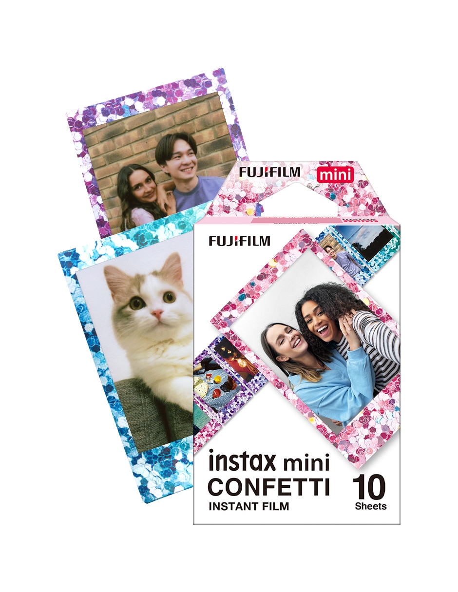 Papel fotografico película instax mini confetti