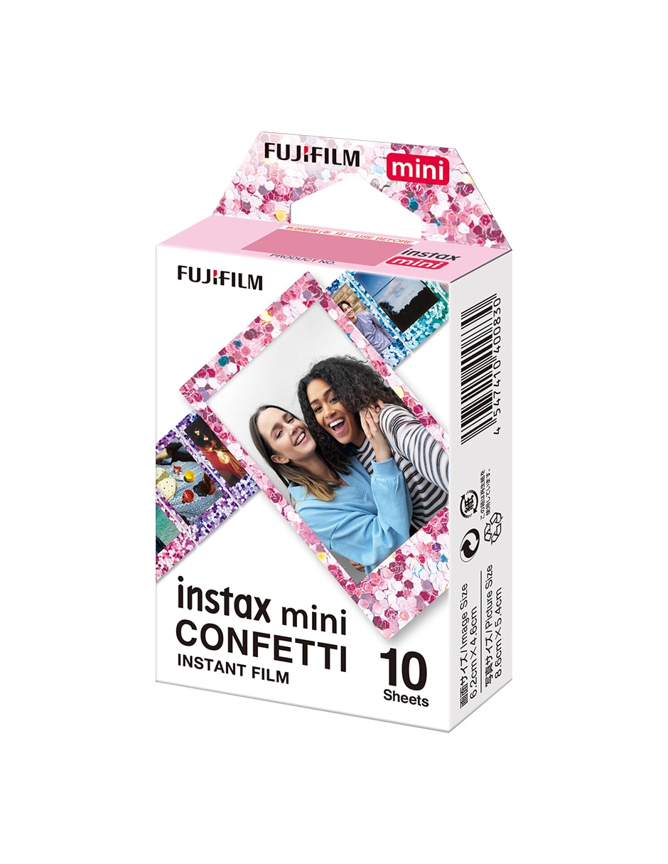 Papel fotografico película instax mini confetti 2