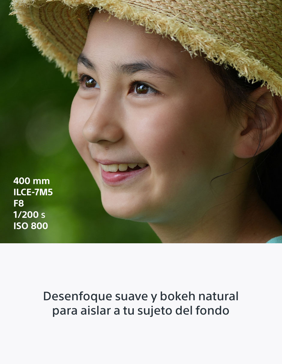 Lente 100 a 400 mm f / 5.6 E-Mount 5