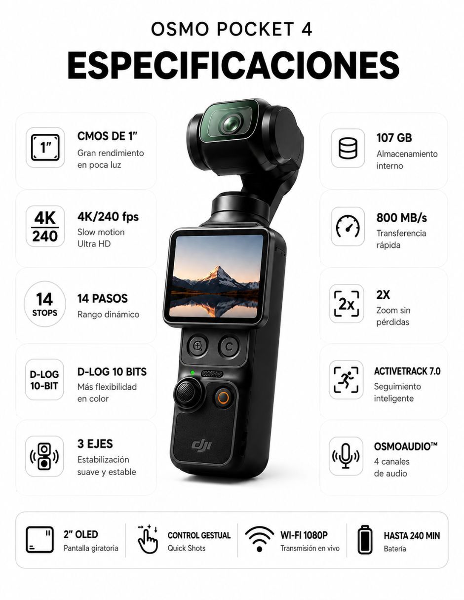 Cámara de acción 4K/UHD 5