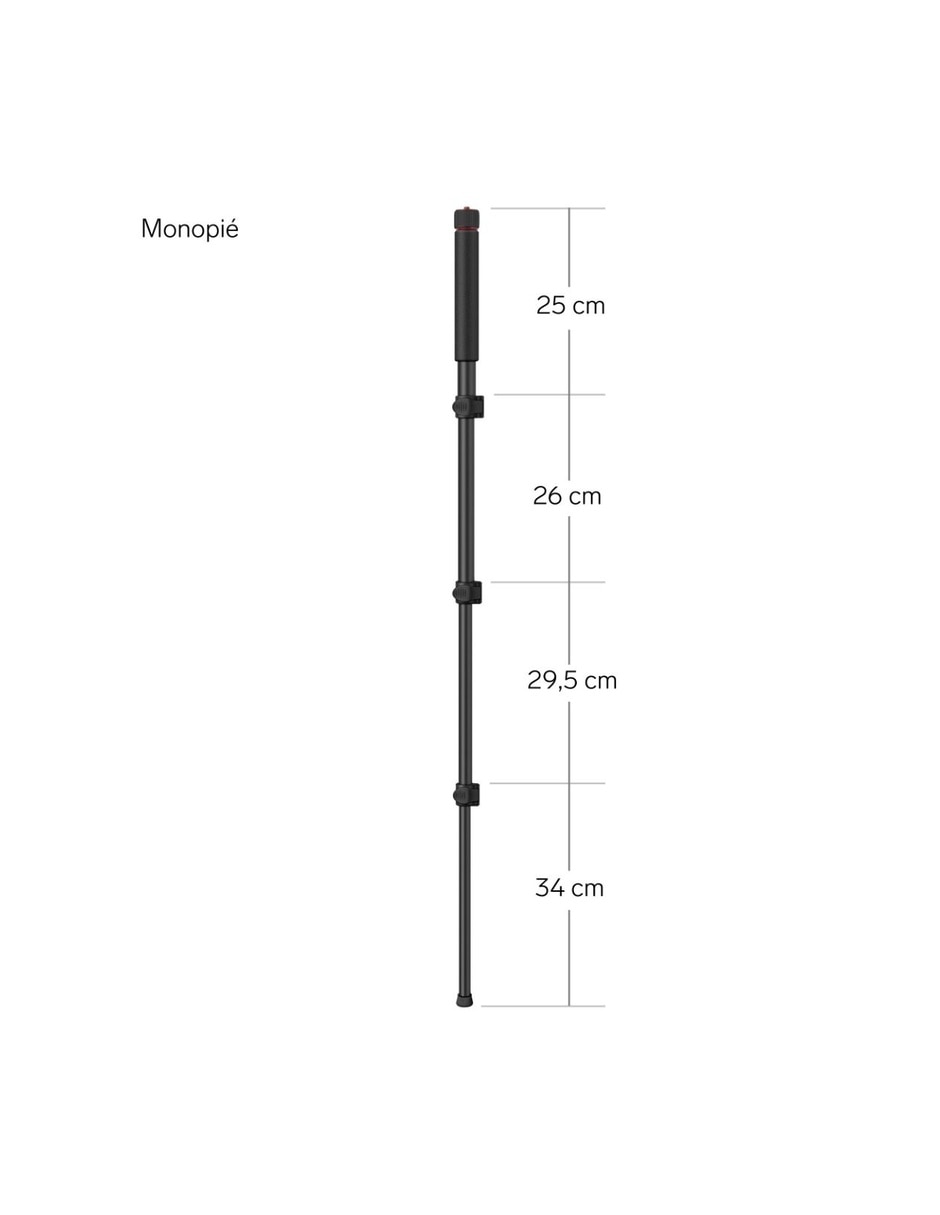 Tripie Mov-046 de aluminio para cámaras y celulares 6