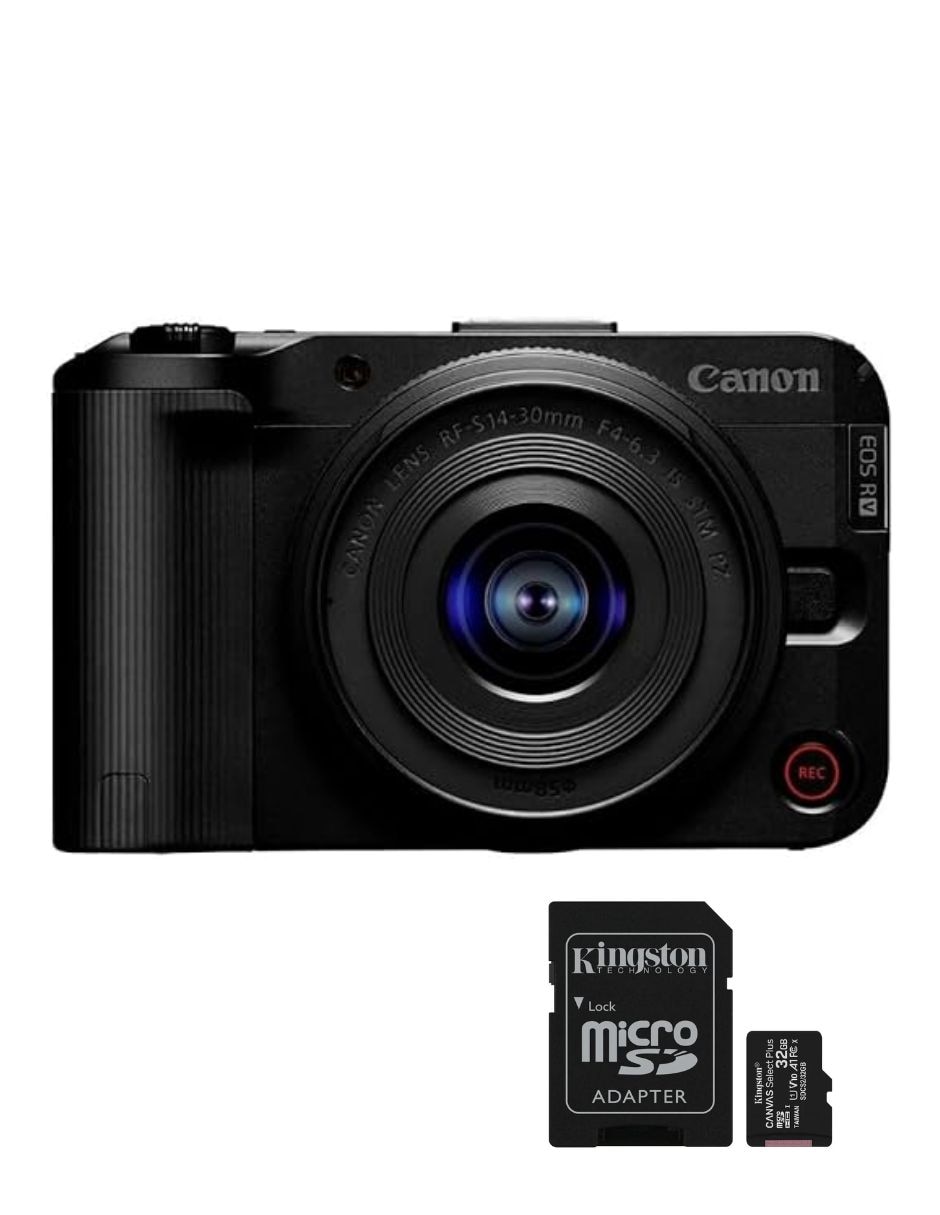 Kit cámara ref y acc EOS R50 V con lente (si aplica) 14 a 30 mm f / 22 EF-S
