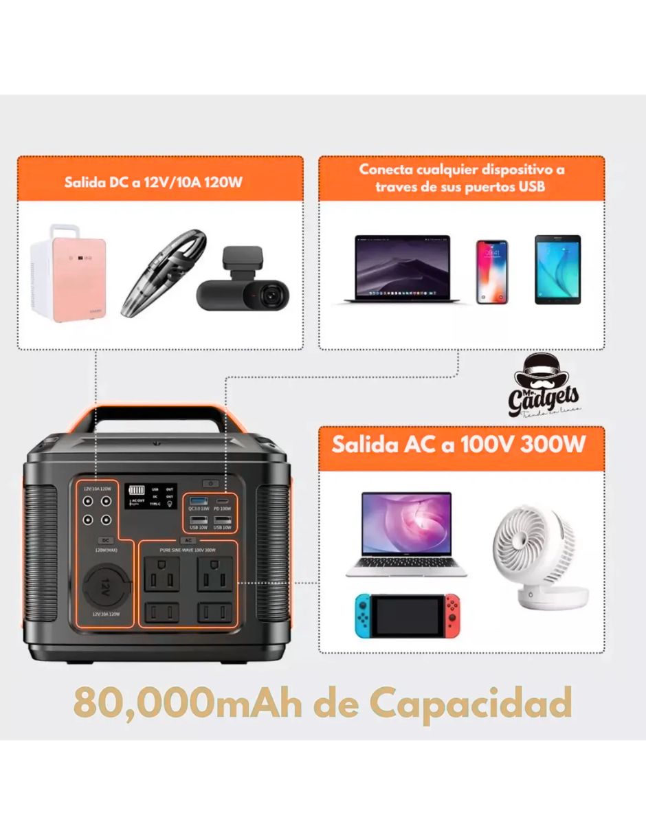 Batería portátil 80000 mAh 3